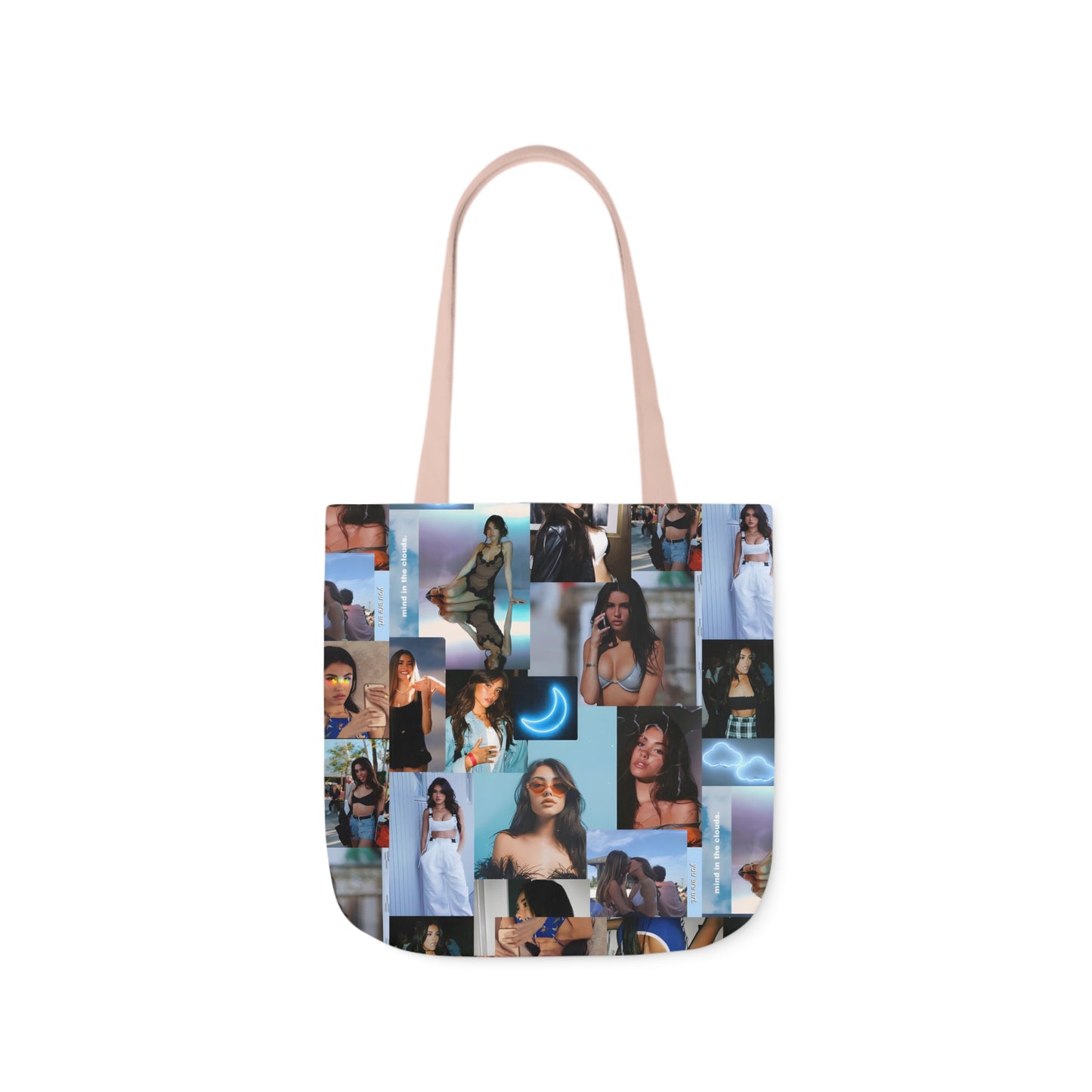 Madison Beer Mind In The Clouds Collage Polyester Canvas Tote Bag