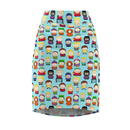 South Park School Kids Ensemble Women's Pencil Skirt