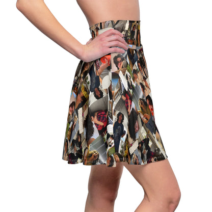 Conan Grey Being Cute Photo Collage Women's Skater Skirt