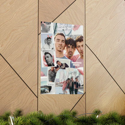 Jonas Brothers Happiness Begins Collage Matte Poster