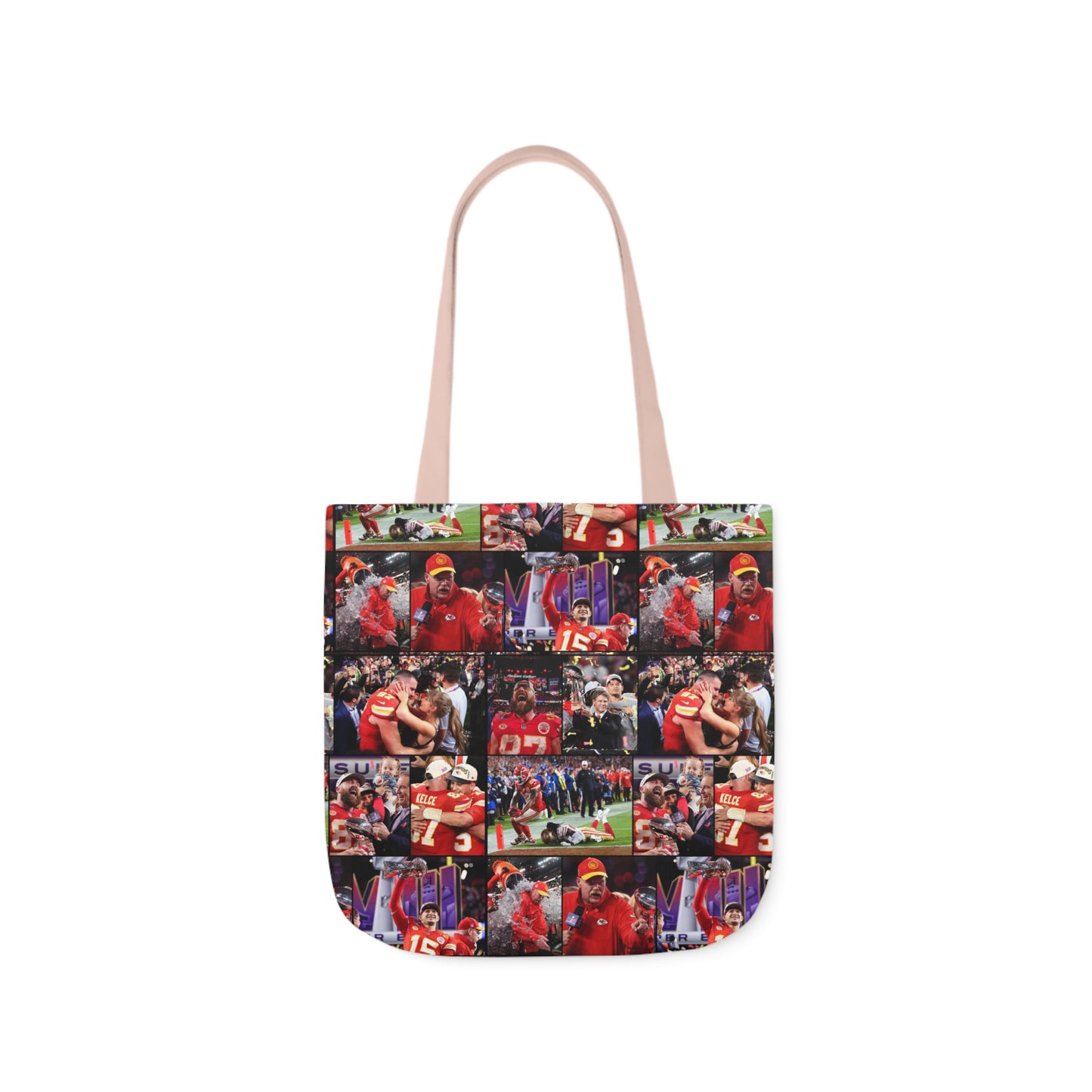 Kansas City Chiefs Superbowl LVIII Championship Victory Collage Polyester Canvas Tote Bag