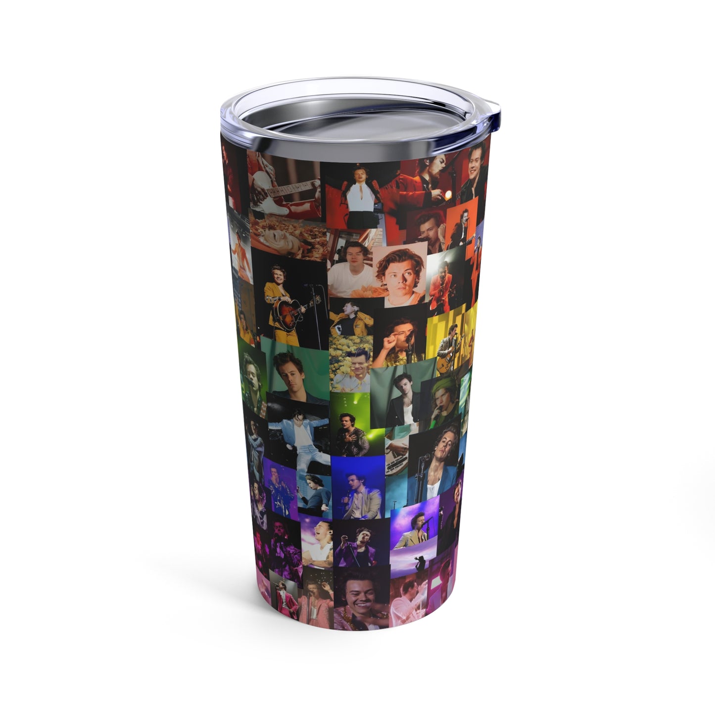 Harry Styles Rainbow Photo Collage Tumbler