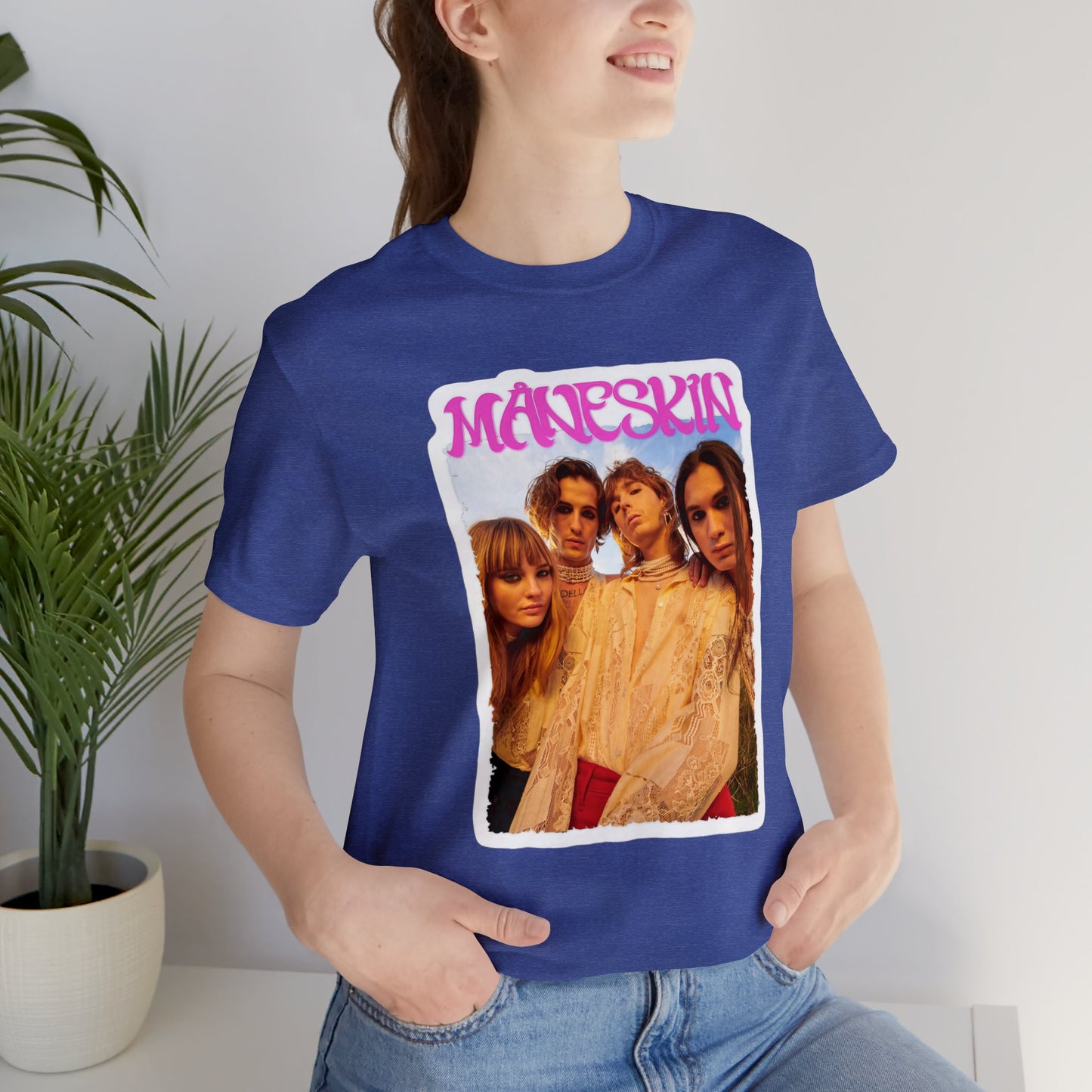 Måneskin Group Photo Unisex Jersey Short Sleeve Tee Shirt