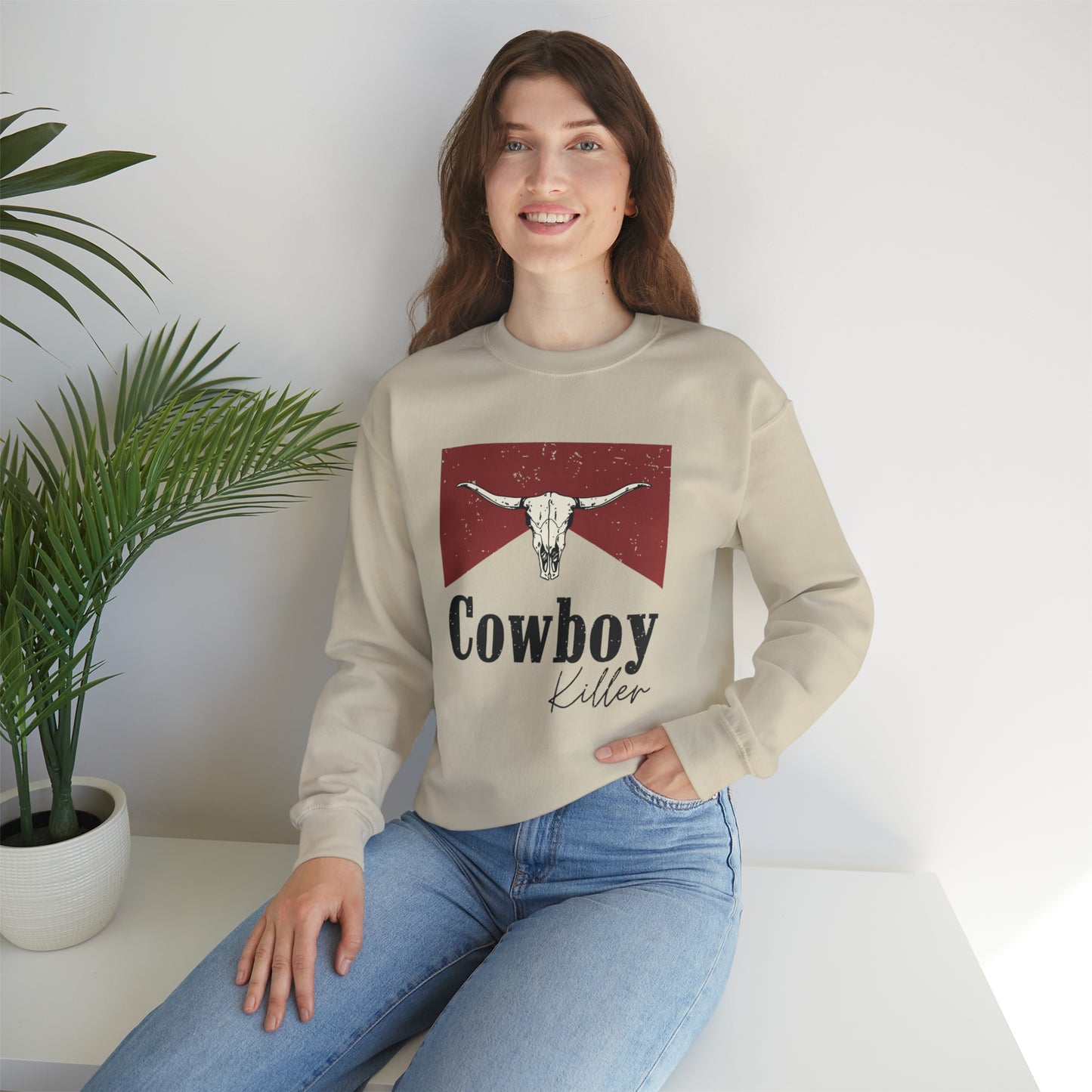 Morgan Wallen Cowboy Killer Unisex Heavy Blend Crewneck Sweatshirt