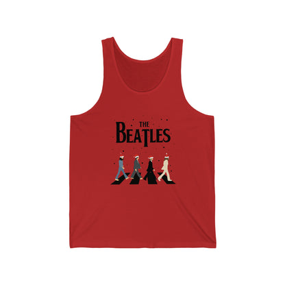 The Beatles Abbey Road Santas Unisex Jersey Tank