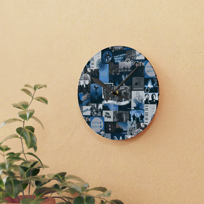 Coldplay Sunrise Sunset Collage Acrylic Wall Clock