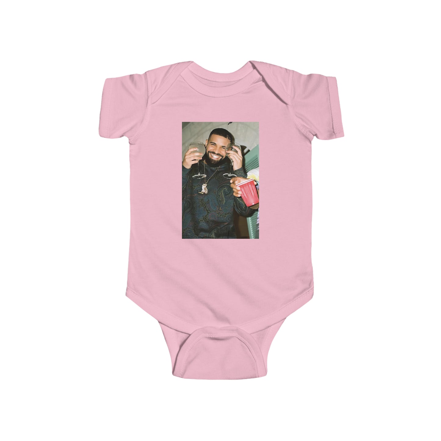 Drake Happy And Drinking Infant Bodysuit Onesie