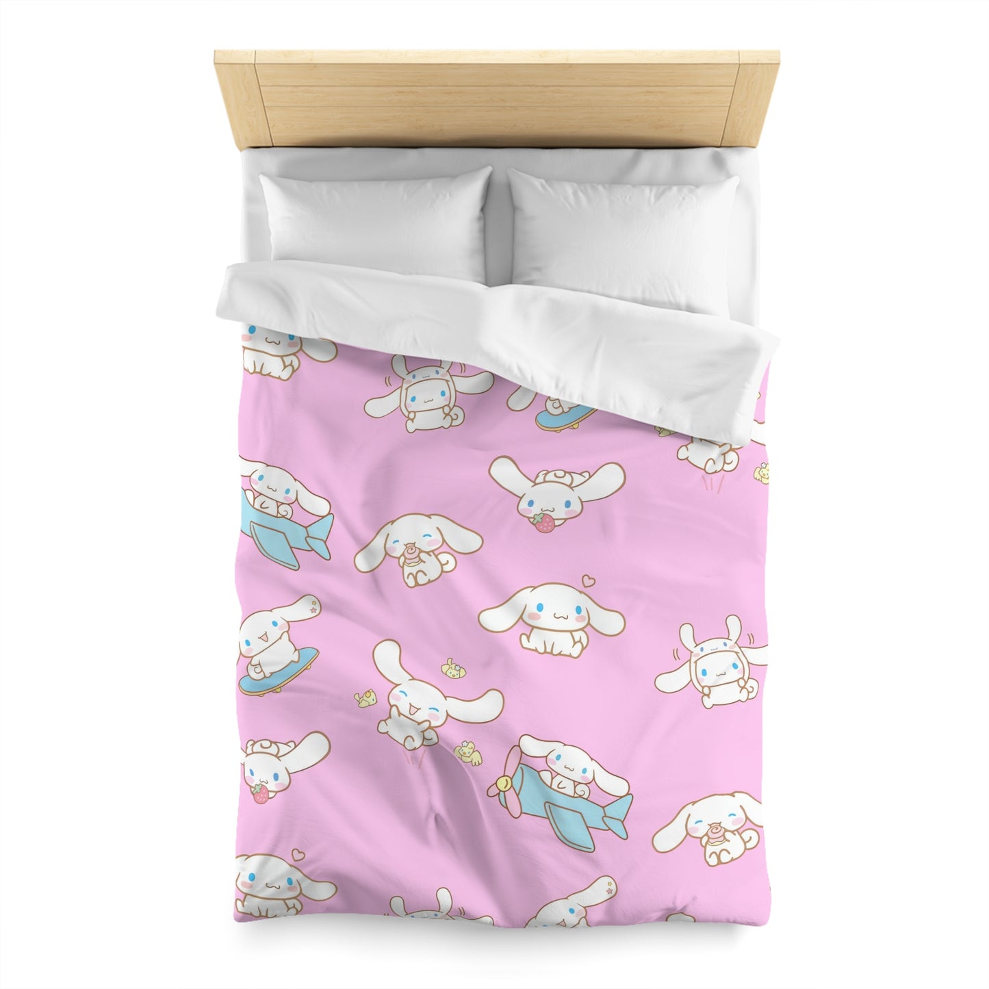 Cinnamoroll Playing Around Pattern Microfiber Duvet Cover