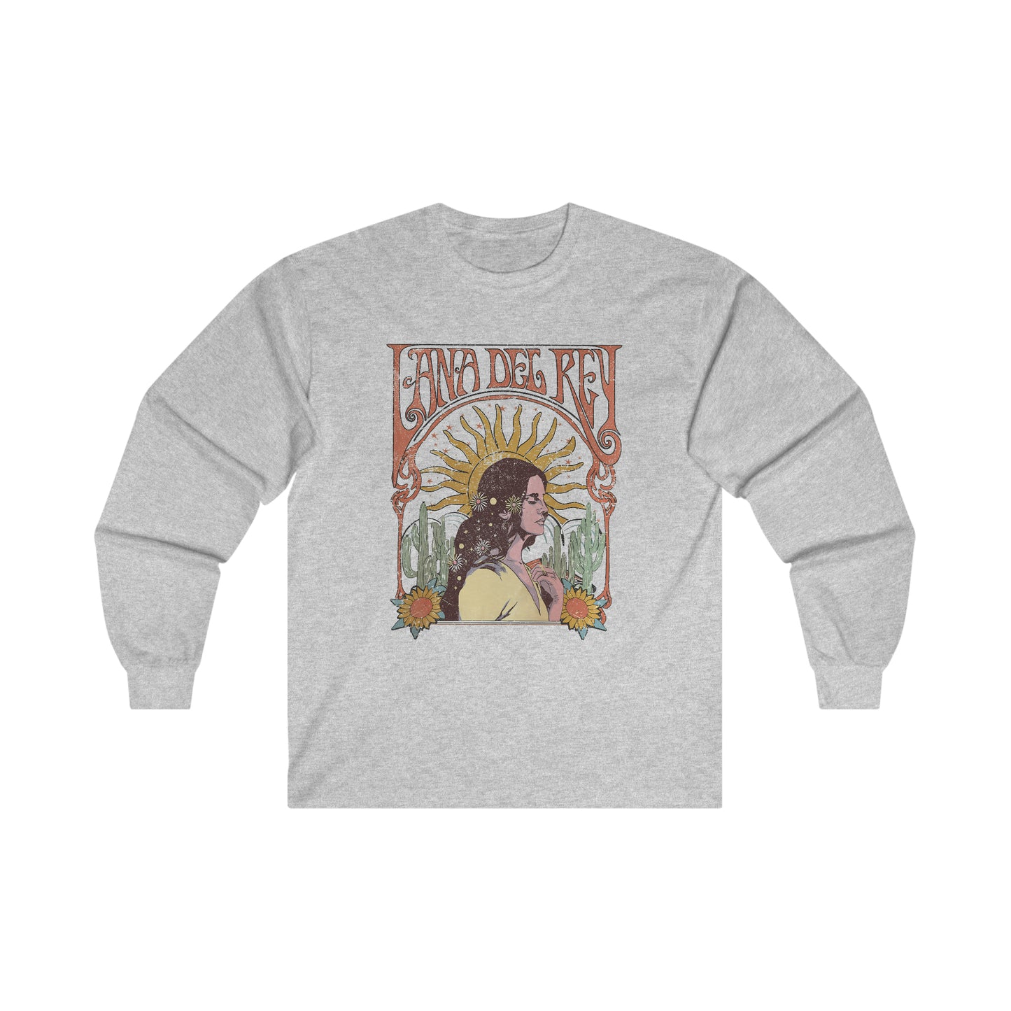 Lana Del Rey Vintage Artwork Ultra Cotton Long Sleeve Tee Shirt