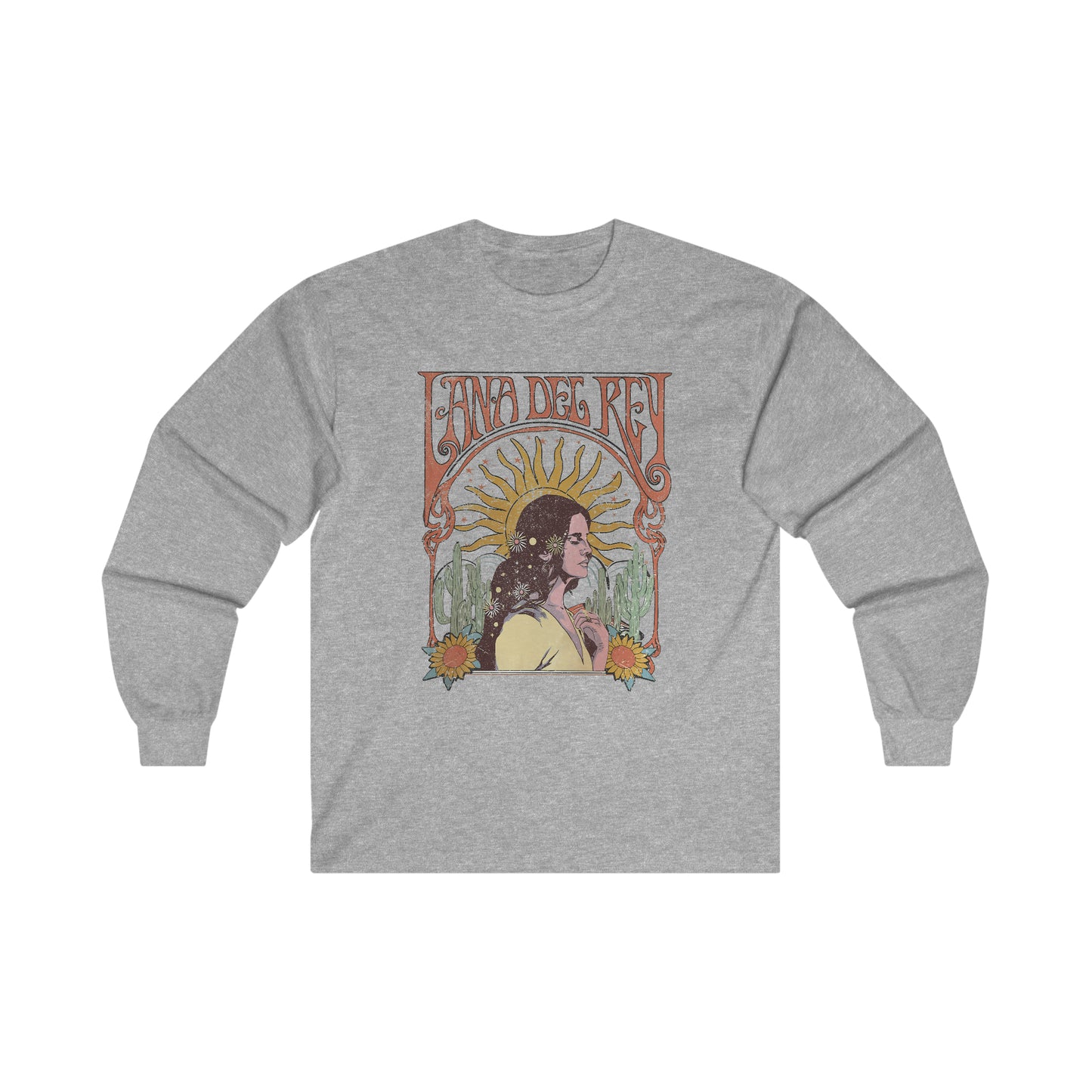 Lana Del Rey Vintage Artwork Ultra Cotton Long Sleeve Tee Shirt