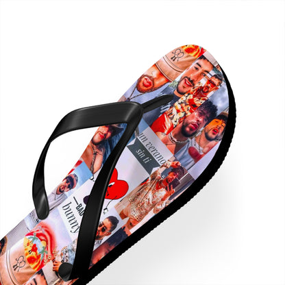 Bad Bunny Un Verano Sin Ti Photo Collage Flip Flops