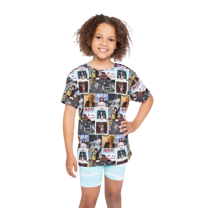 Lana Del Rey Album Cover Collage Kids Sports Jersey