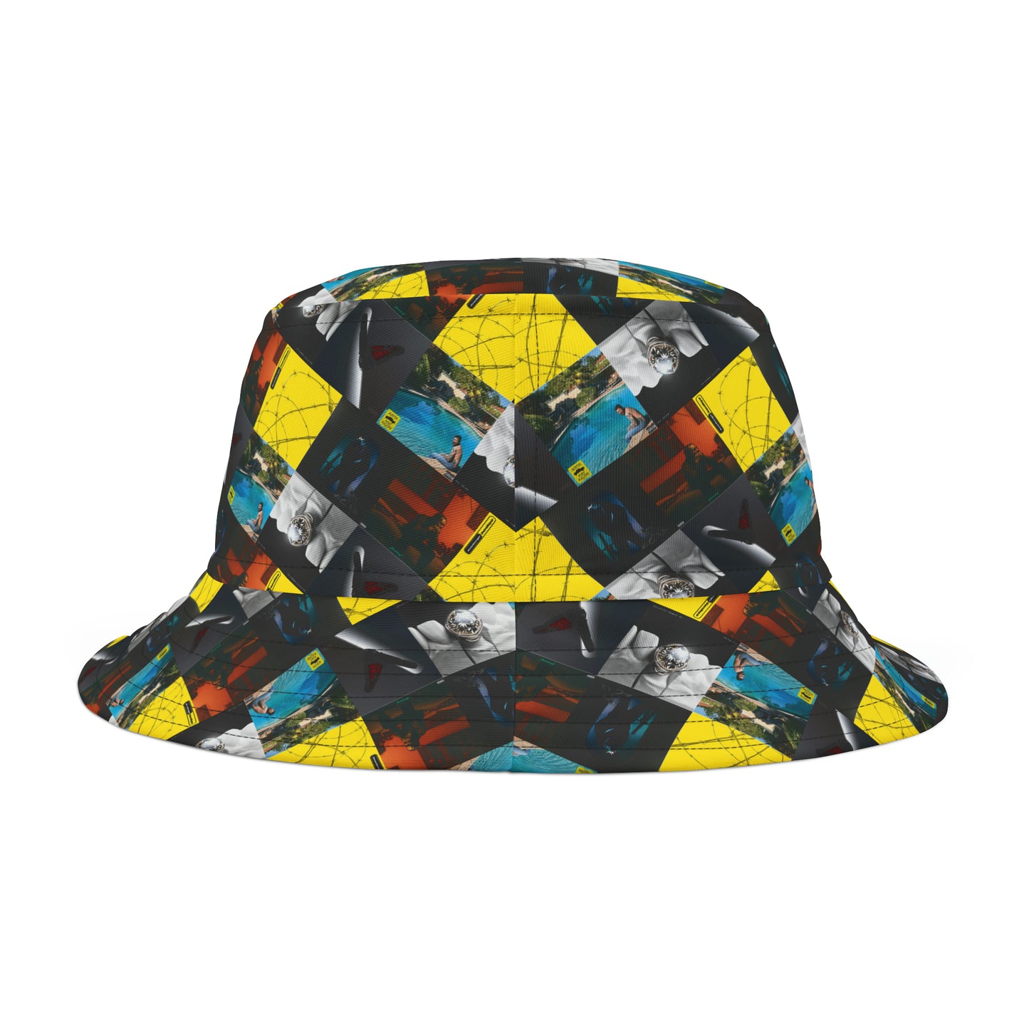 Post Malone Album Art Collage Bucket Hat