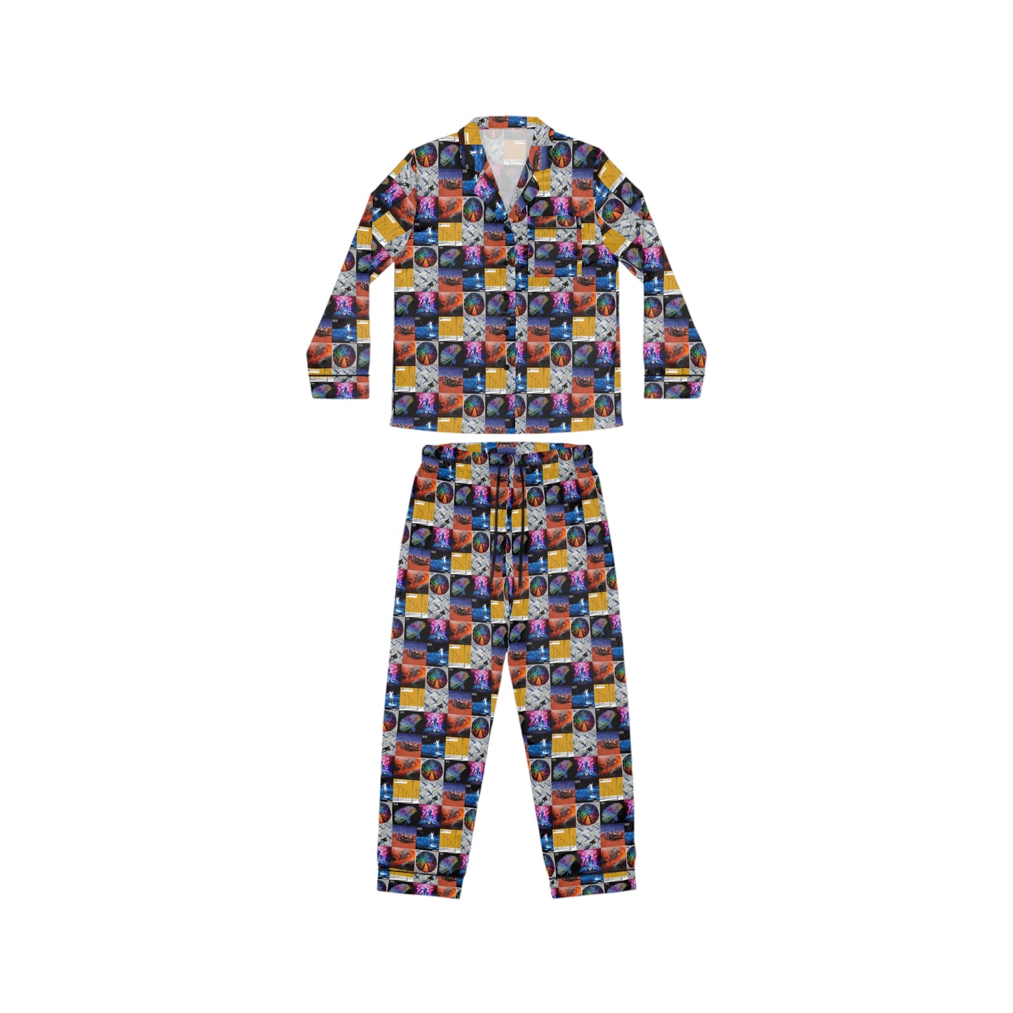 Muse Album Cover Collage Women's Satin Pajama Set