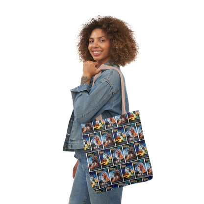 Back To The Future Movie Posters Collage Polyester Canvas Tote Bag