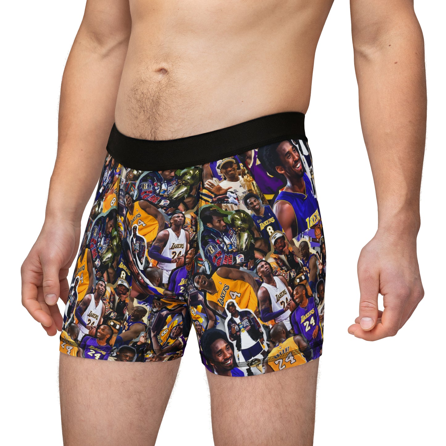 Kobe Bryant Career Moments Photo Collage Men's Boxers