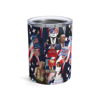 Donald Trump 2024 MAGA Montage Tumbler 10oz