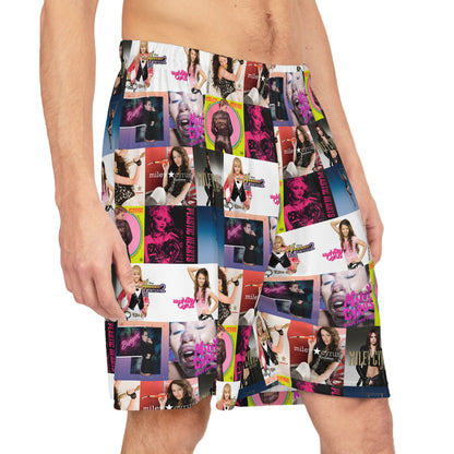 Miley Cyrus Album Cover Collage Basketball Shorts