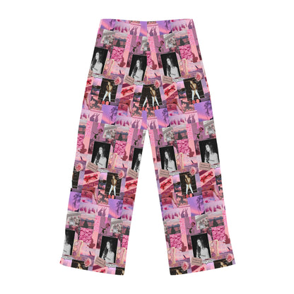 Ariana Grande Pink Aesthetic Collage Women's Pajama Pants