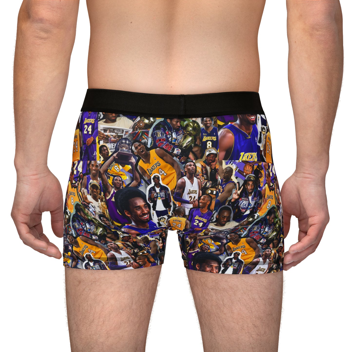 Kobe Bryant Career Moments Photo Collage Men's Boxers