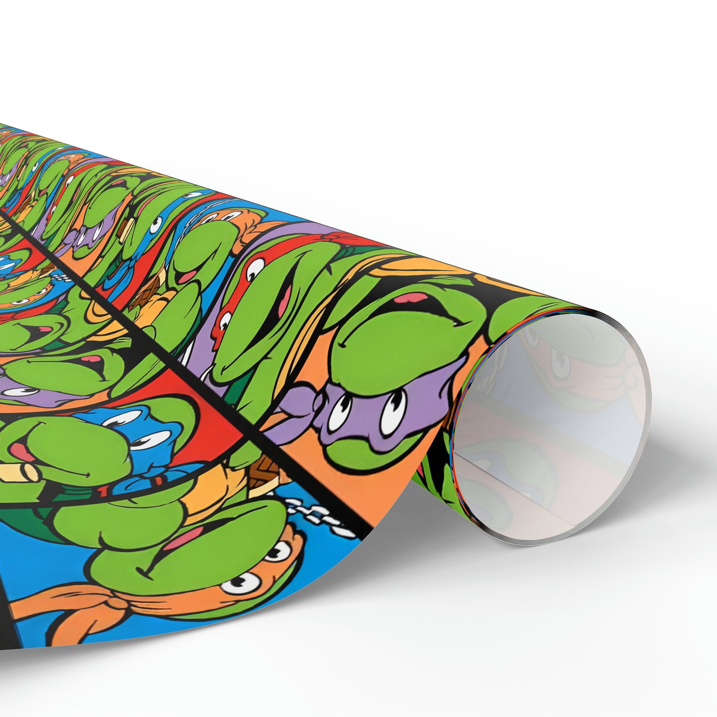 TMNT Turtle Toon Montage Gift Wrapping Paper