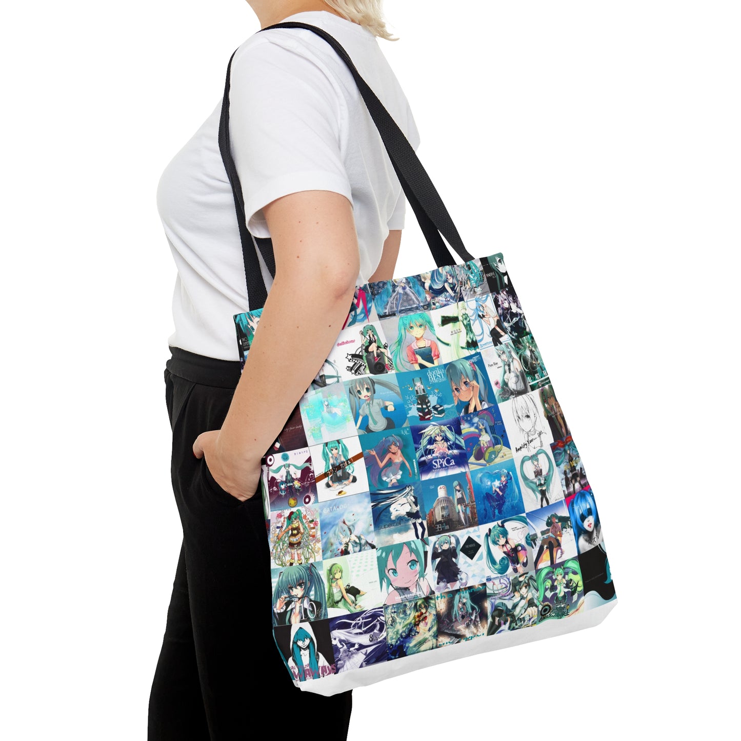 Hatsune Miku Album Cover Collage Tote Bag