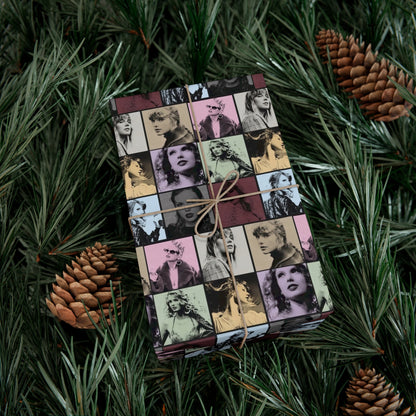 Taylor Swift Eras Collage Gift Wrap Paper