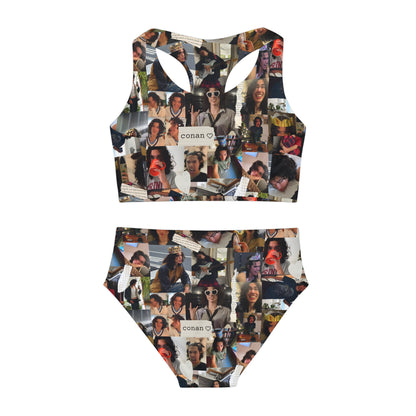 Conan Grey Being Cute Photo Collage Girls Two Piece Swimsuit