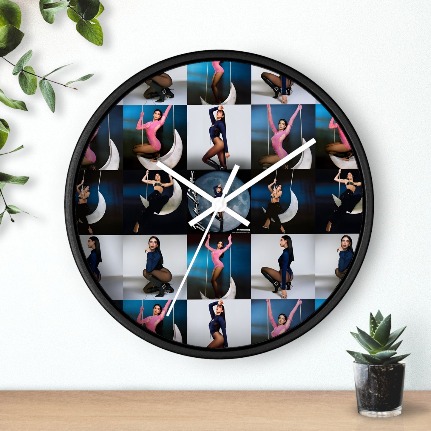 Dua Lipa Future Nostalgia Moonlight Mosaic Wall Clock