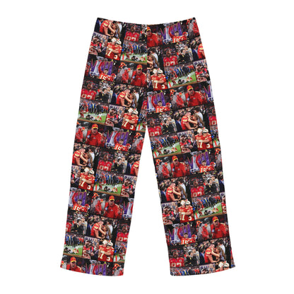 Kansas City Chiefs Superbowl LVIII Championship Victory Collage Men's Pajama Pants