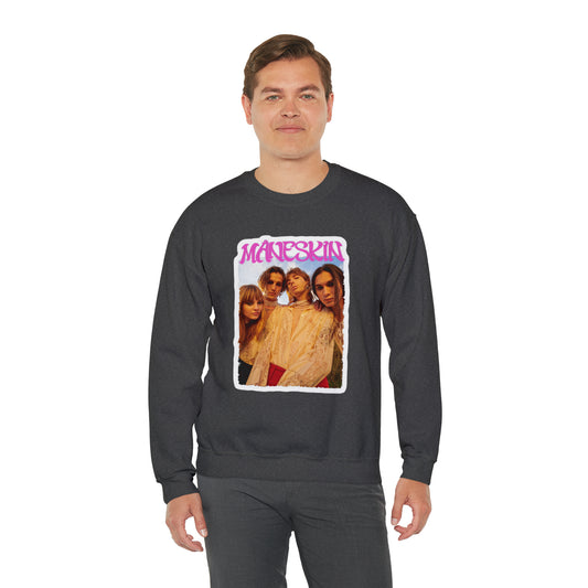 Måneskin Group Photo Unisex Heavy Blend Crewneck Sweatshirt