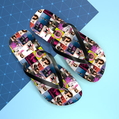 Miley Cyrus Album Cover Collage Flip Flops