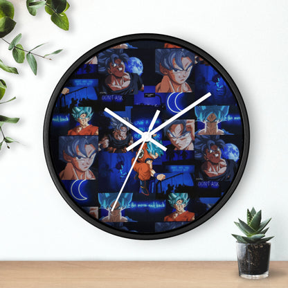 Dragon Ball Z Saiyan Moonlight Collage Wall Clock