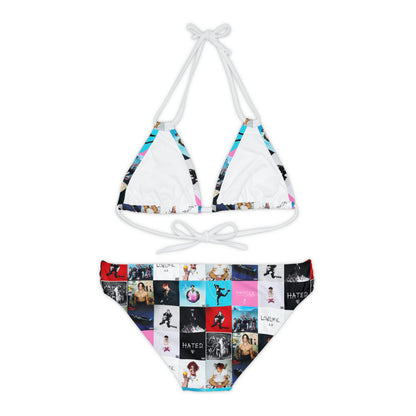 YUNGBLUD Album Cover Art Collage Strappy Bikini Set (AOP)