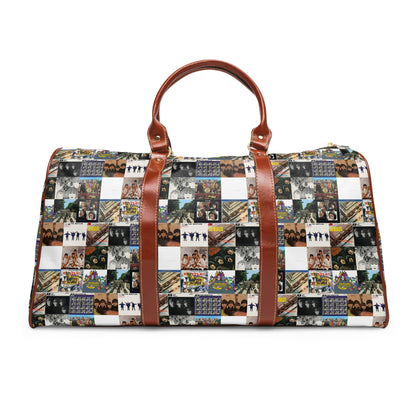 The Beatles Album Cover Collage Waterproof Travel Bag