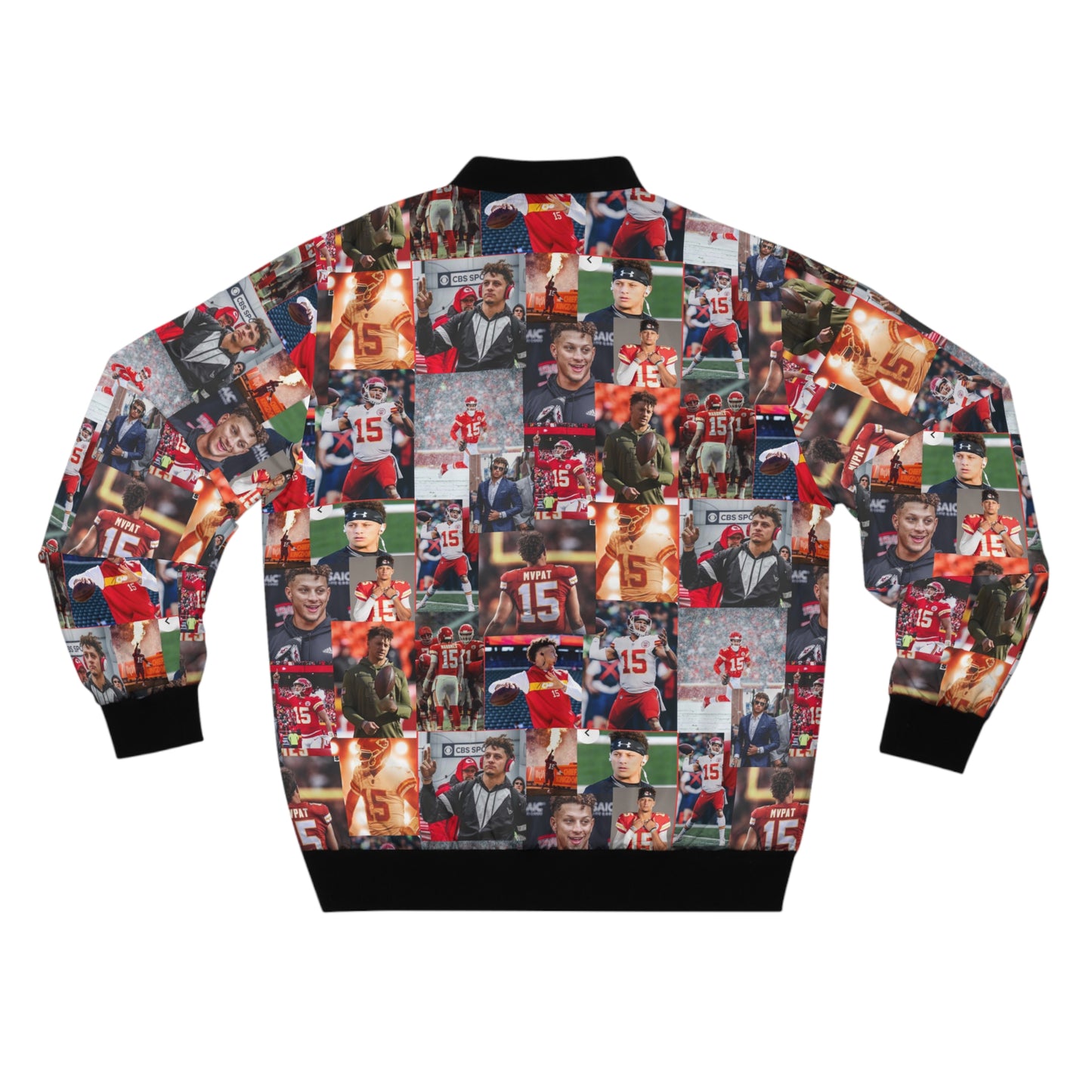 Patrick Mahomes Chiefs MVPAT Photo Collage Men's Bomber Jacket