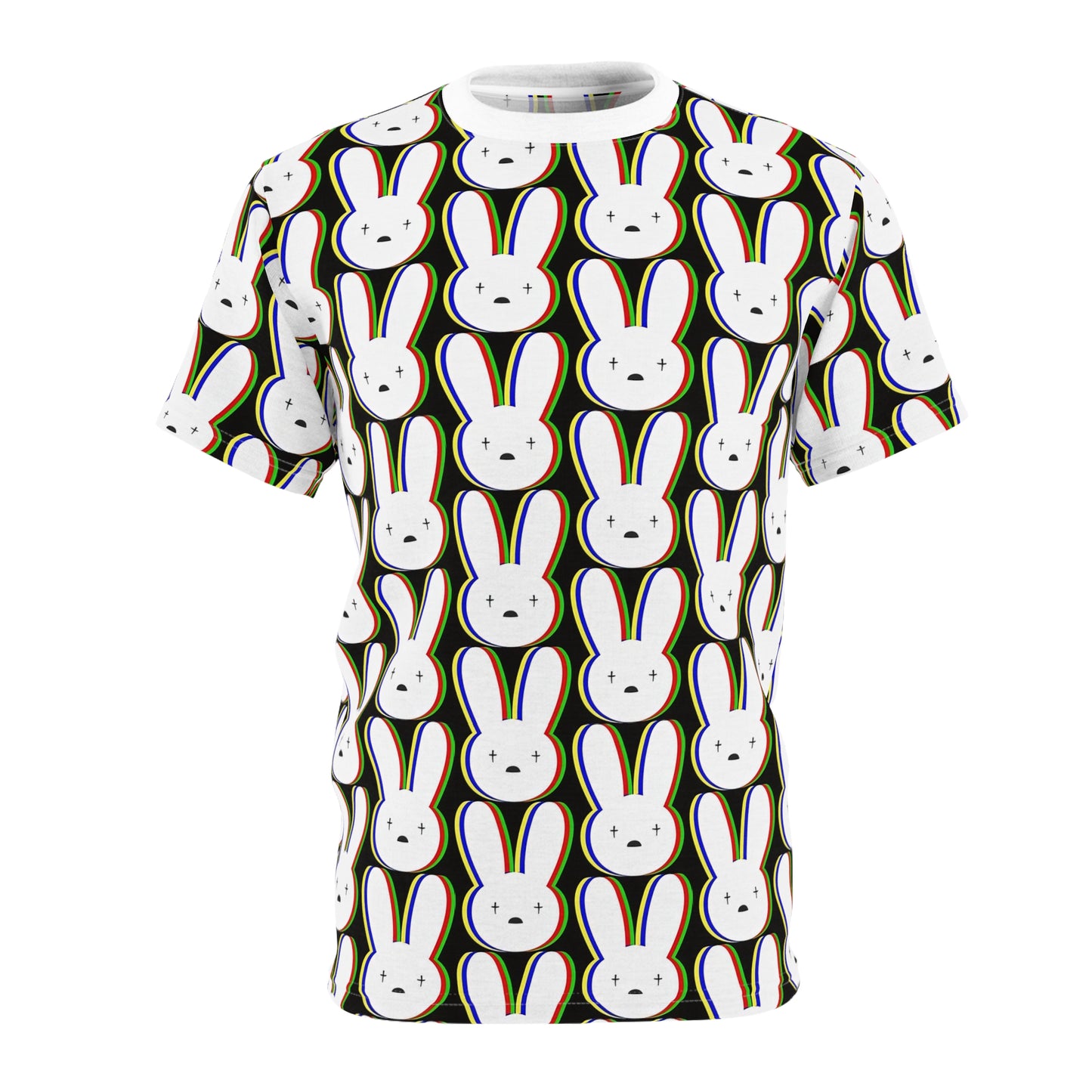 Bad Bunny Logo Pattern Unisex Tee Shirt