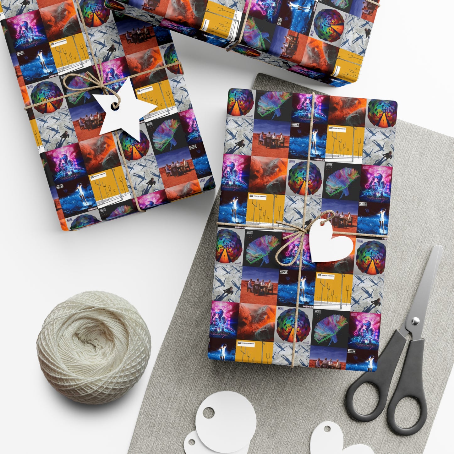 Muse Album Cover Collage Gift Wrap Paper