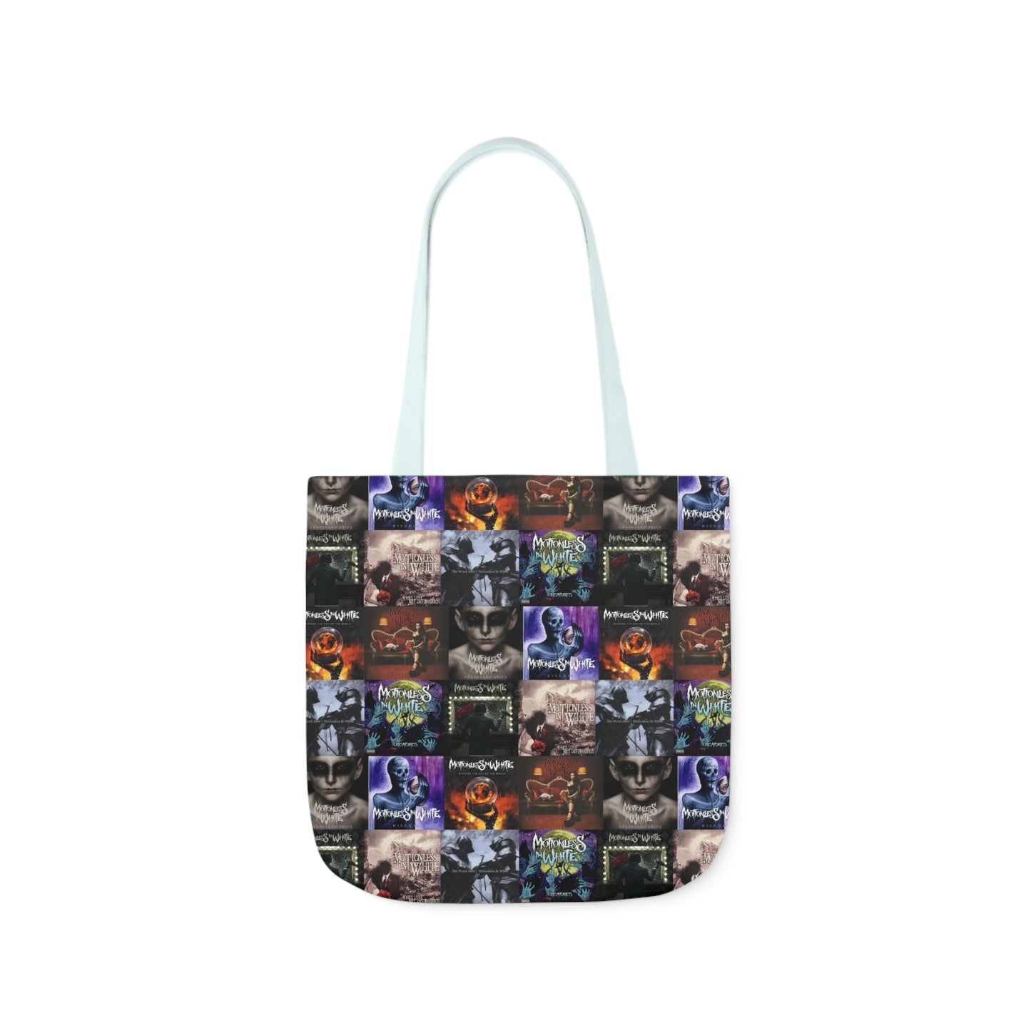 Motionless In White Album Cover Collage Polyester Canvas Tote Bag