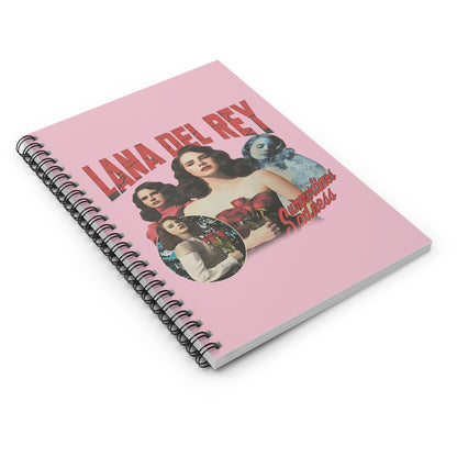 Lana Del Rey Summertime Sadness Ruled Line Spiral Notebook