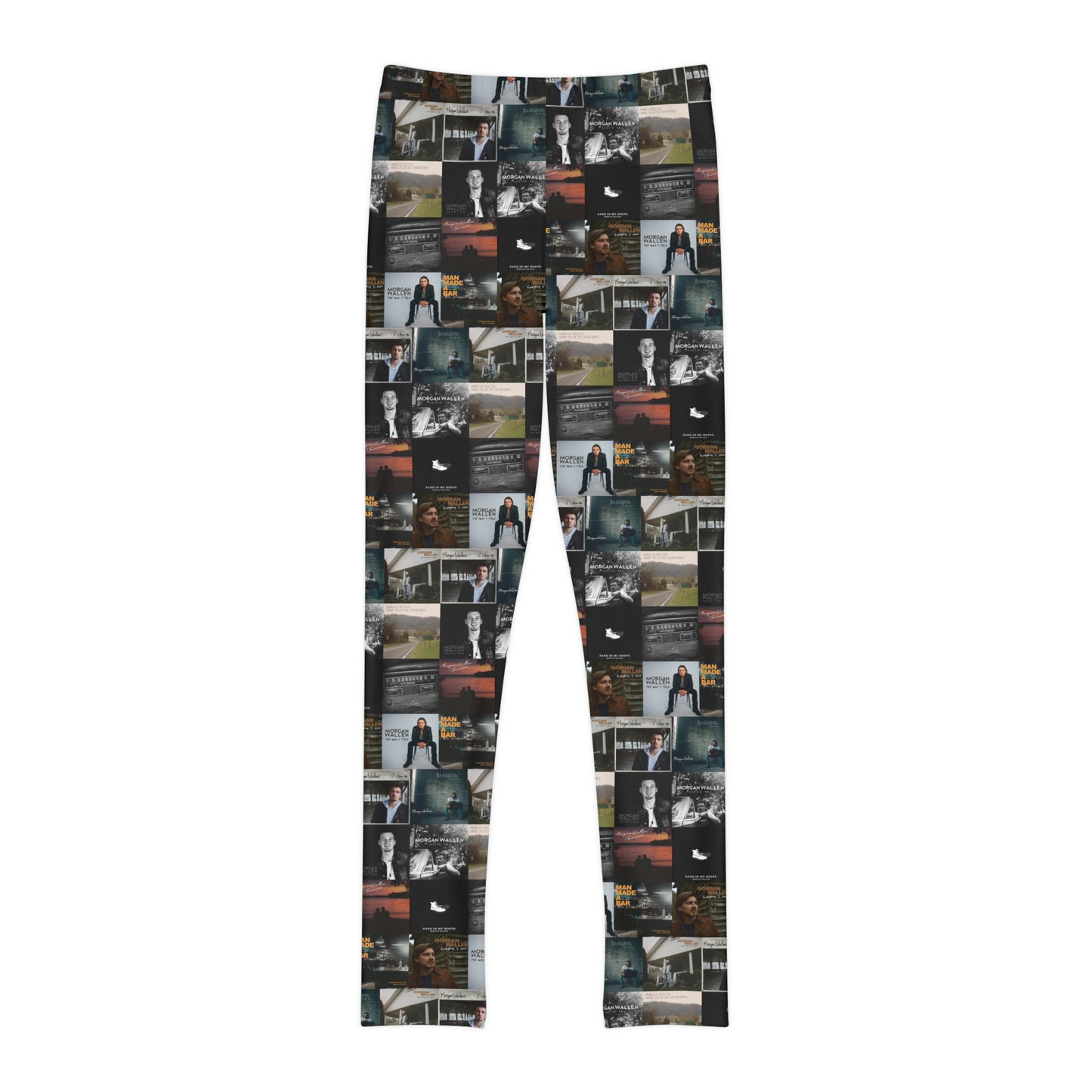 Morgan Wallen Album Cover Collage Youth Full-Length Leggings