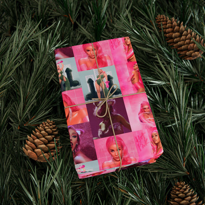 Doja Cat Hot Pink Mosaic Gift Wrapping Paper