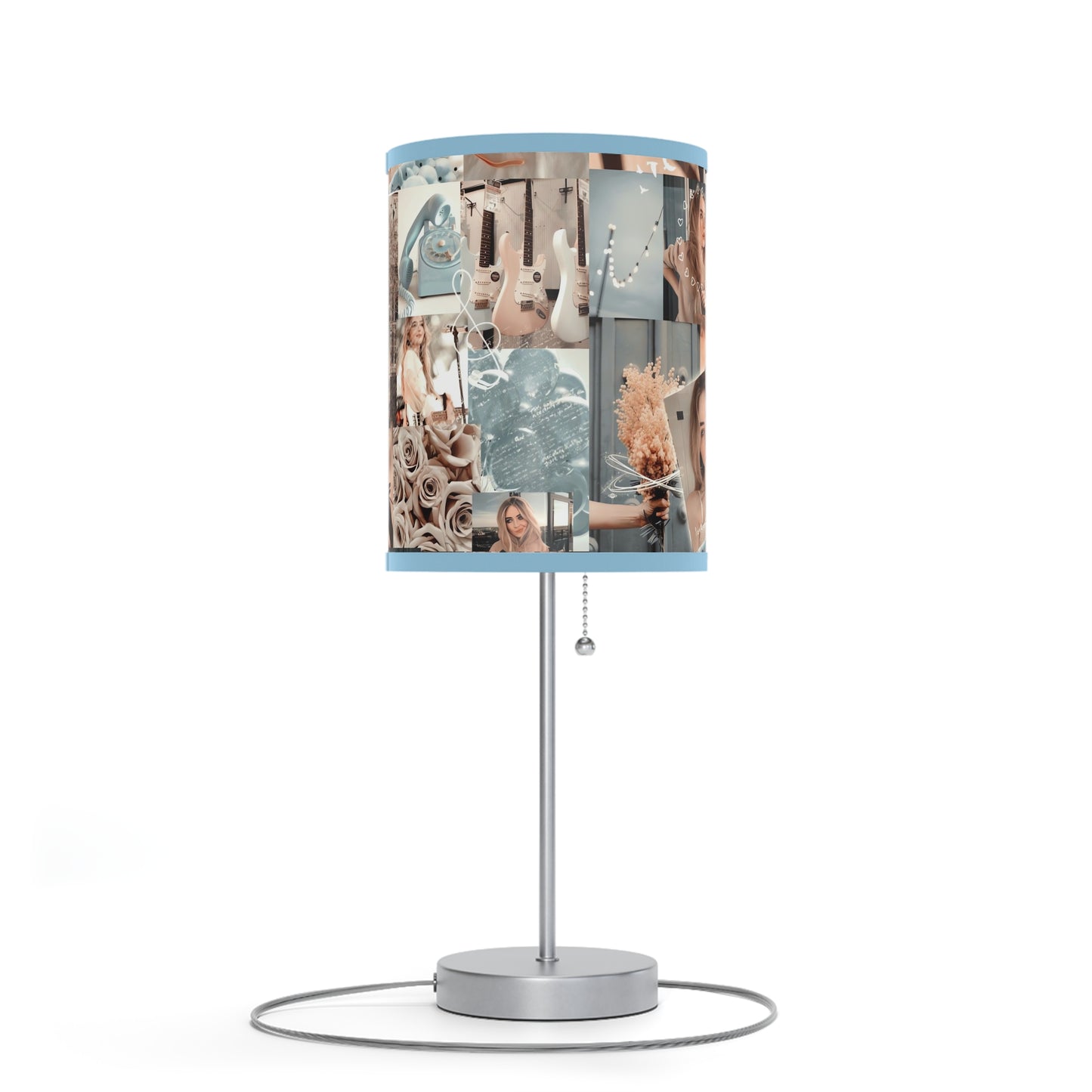 Sabrina Carpenter Peachy Princess Collage Lamp on a Stand