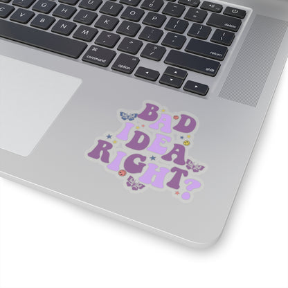 Olivia Rodrigo Bad Idea Right? Kiss-Cut Sticker