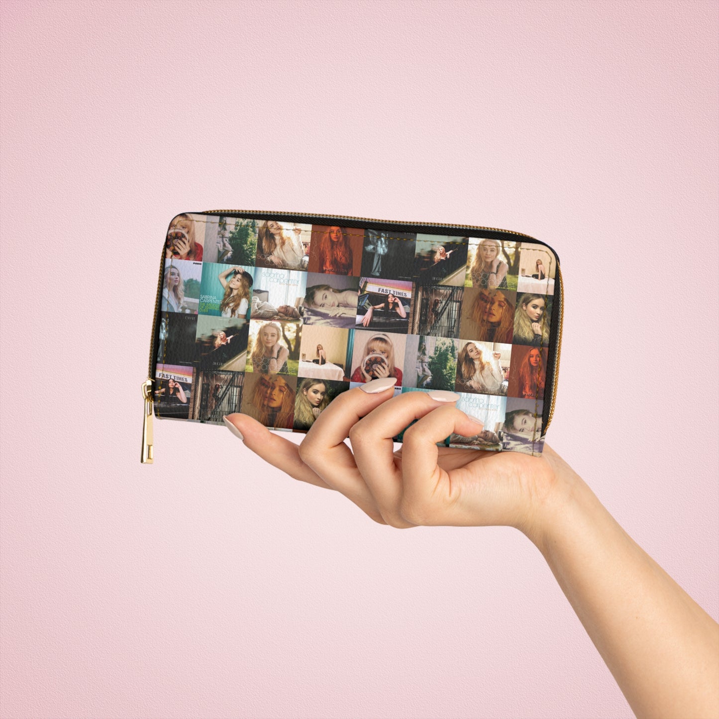 Sabrina Carpenter Album Cover Collage Zipper Wallet