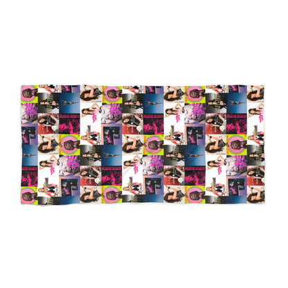 Miley Cyrus Album Cover Collage Beach Towel