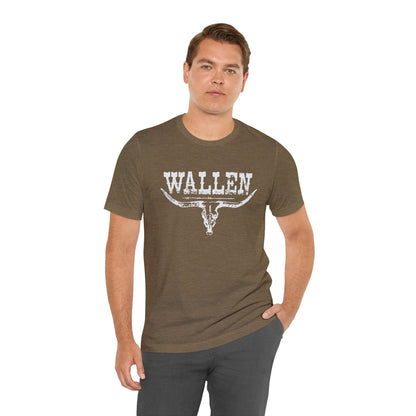 Morgan Wallen White Logo Unisex Jersey Short Sleeve Tee Shirt