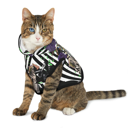 Beetlejuice Strange And Unusual Collage Pet Hoodie