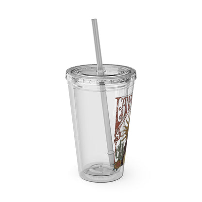 Lana Del Rey Vintage Artwork Sunsplash Tumbler with Straw