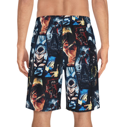 Anime Hero Montage Men's Board Shorts